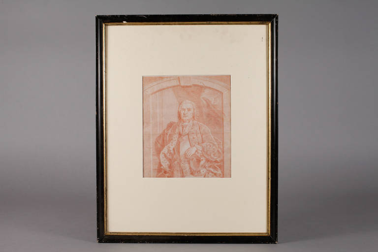 Herrenportrait
Halbfigurenbildnis eines hochherrschaftlichen älteren Mannes mit Perücke im - Image 3 of 3