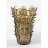 Große Designvase Murano
Entwurf Fulvio Bianconi für Venini 1998, signiert und datiert, klares und