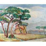 Albert Schellerer, "Monte Argentario"
Blick auf weite italienische Landschaft, von leuchtender