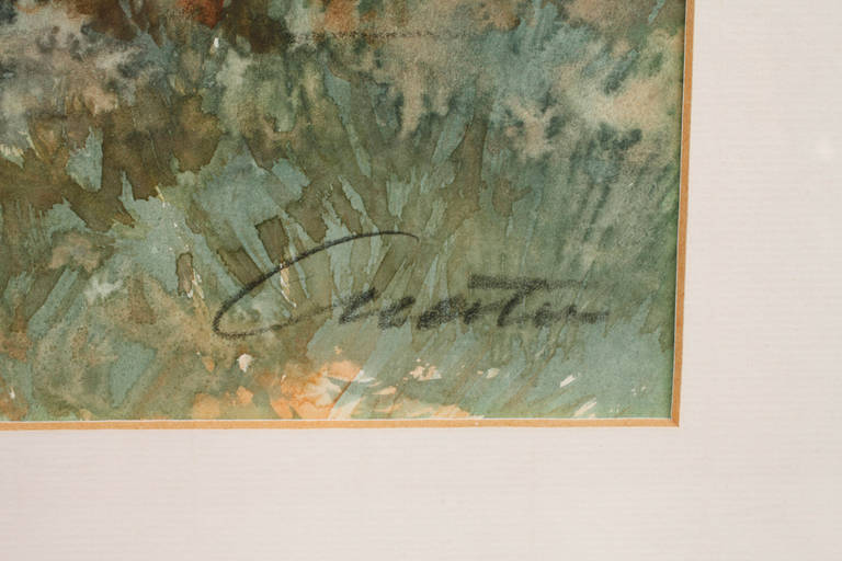 Claudine Natier, sommerliche Seeuferlandschaft
Aquarell, um 1980, rechts unten signiert "Cnatier", - Image 2 of 3