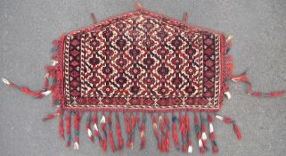 Jomud Asmalyk. Turkmenistan, antik, um 1860.63 cm x 105 cm, ohne Zierfransen. Handgeknüpft, Wolle