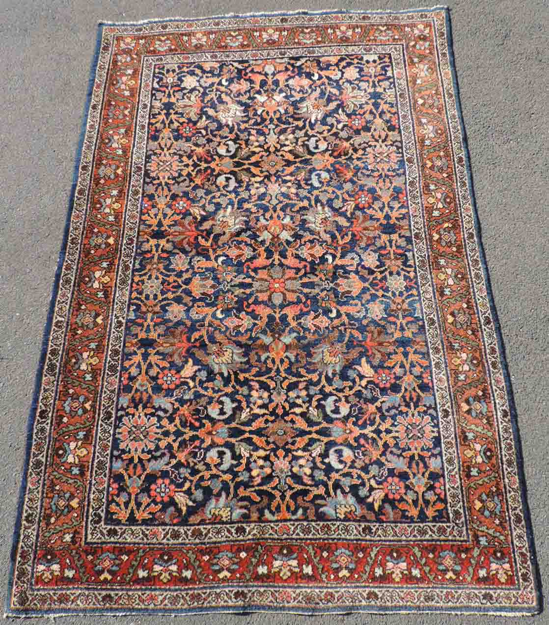 Saruk Mohadjeran Manufakturteppich. Iran, alt, um 1900.200 cm x 133 cm. Handgeknüpft, Wolle auf