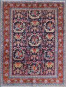 Saruk Teppich mit Mustafi-Muster. Iran, alt, um 1910.193 cm x 137cm. Handgeknüpft, Wolle auf