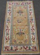 Tibet / Nepal Teppich.212 cm x 121 cm.Mindestpreis: 20 EURTibet / Nepal rug.212 cm x 121 cm.