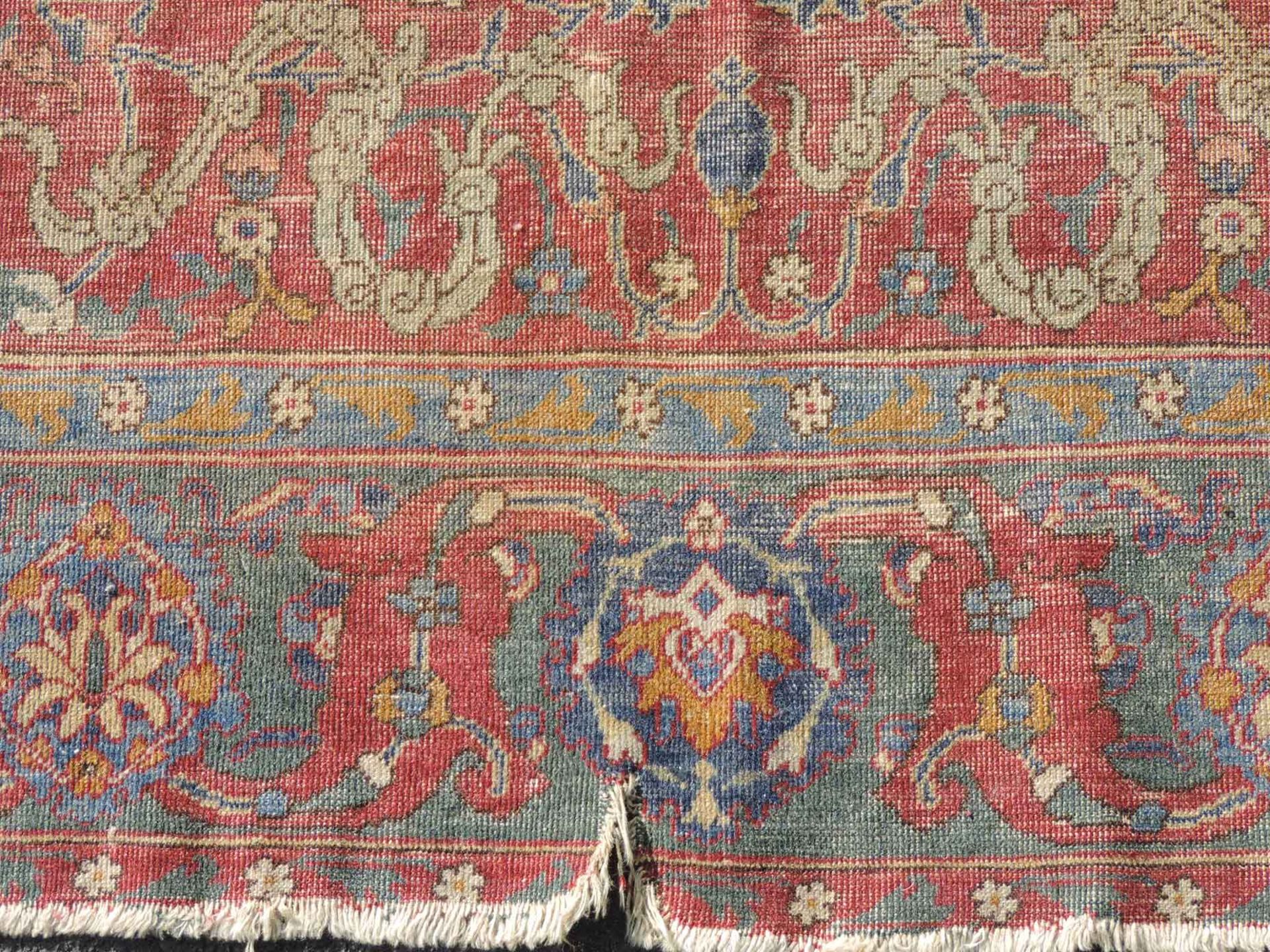 Mughal Tierteppich von Teodor Tuduc und Werkstatt.200 cm 125 cm. Handgeknüpft, Wolle auf - Image 7 of 9