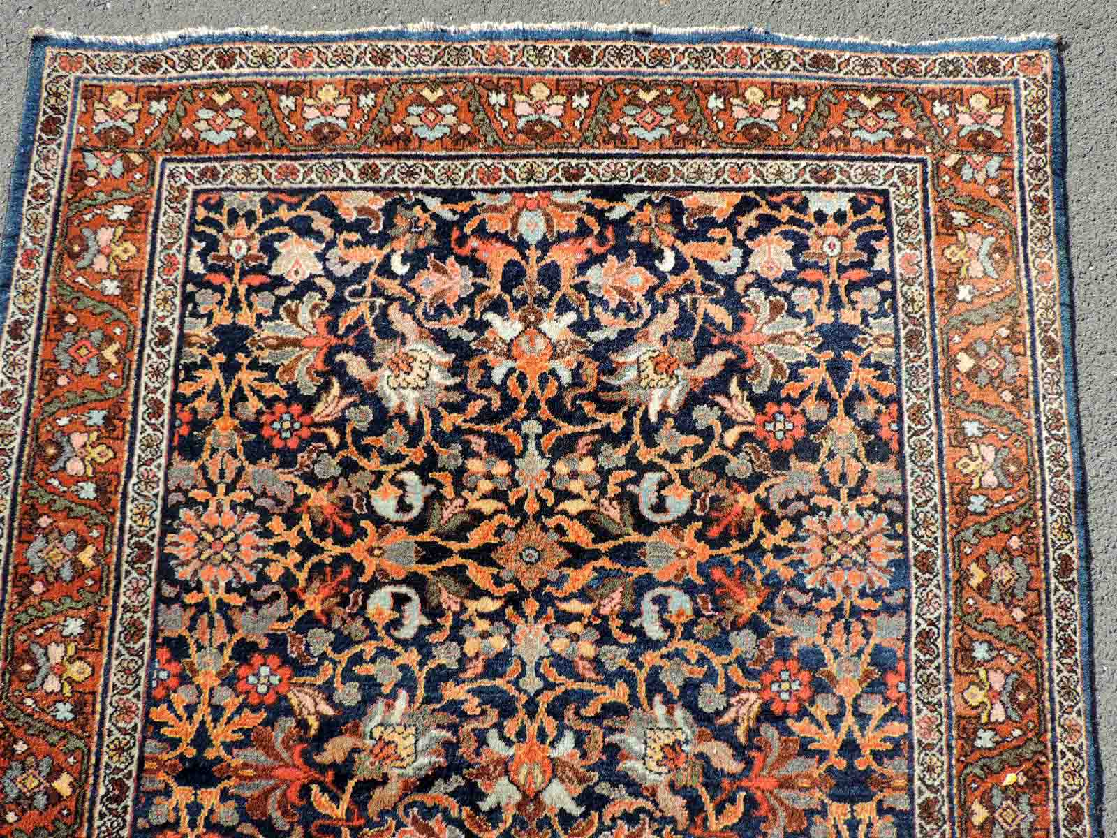 Saruk Mohadjeran Manufakturteppich. Iran, alt, um 1900.200 cm x 133 cm. Handgeknüpft, Wolle auf - Image 4 of 5