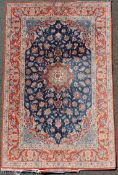 Isfahan "Serafian" signiert. Teppich. Iran. Extrem fein.169 cm x 107 cm. Handgeknüpft, Korkwolle auf