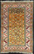 Dagestan Dorfteppich. Kaukasus, antik, 19. Jahrhundert.143 cm x 93 cm. Handgeknüpft, Wolle auf