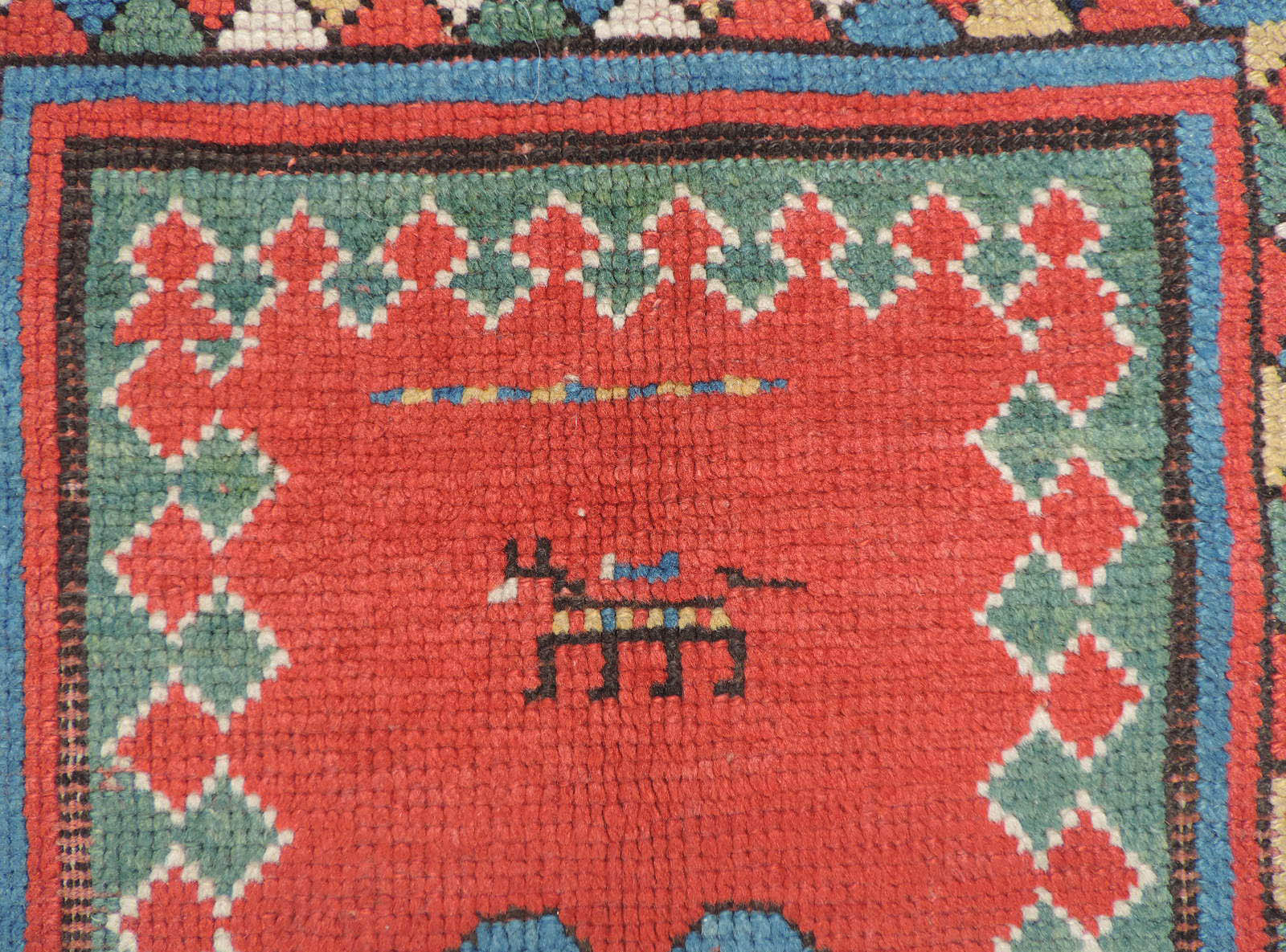 Bordjalou-Kasak. Kaukasus, Mitte 19. Jahrhundert.236 cm x 140 cm. Handgeknüpft, Wolle auf Wolle, - Image 10 of 12