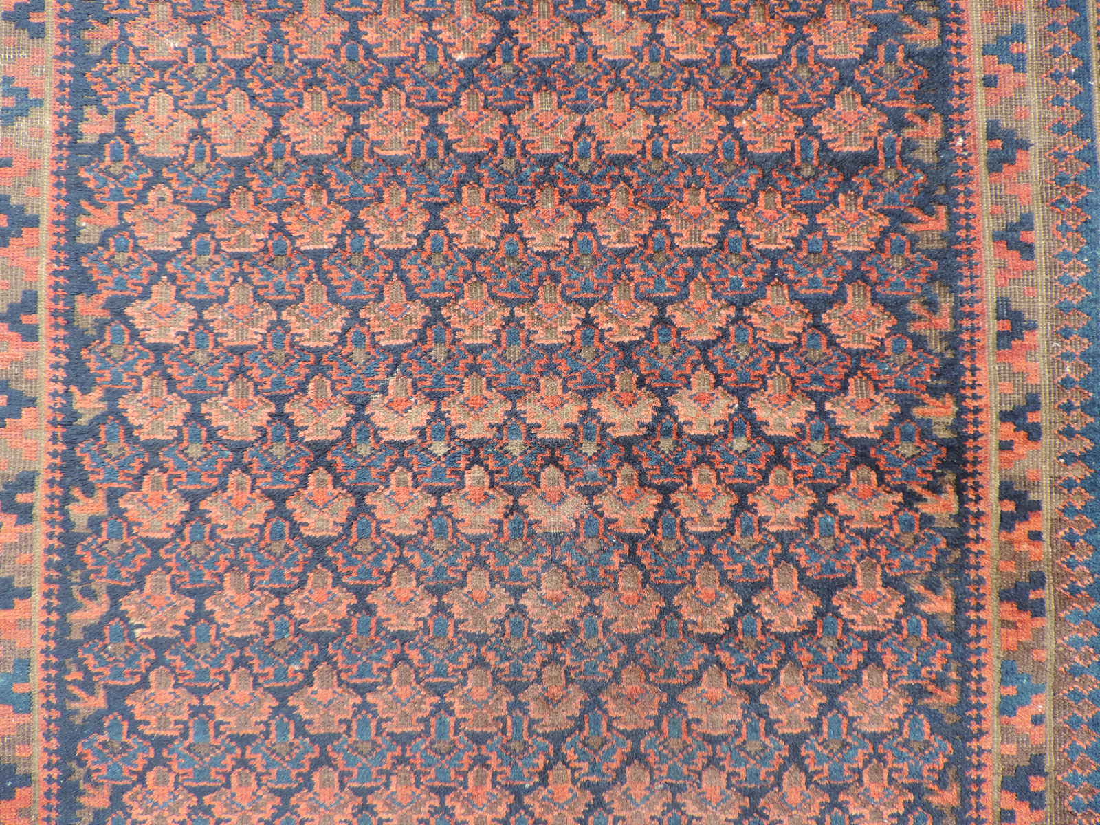 Belutsch Stammesteppich, Afghanistan, antik, um 1880.154 cm x 115 cm. Handgeknüpft, Wolle auf Wolle, - Image 4 of 7