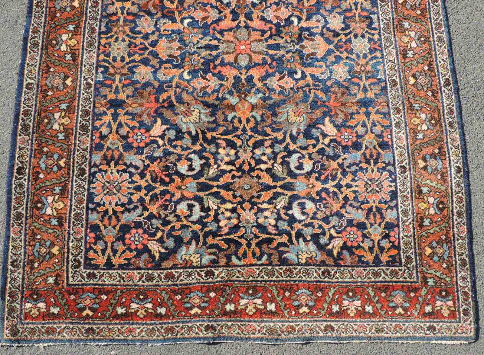 Saruk Mohadjeran Manufakturteppich. Iran, alt, um 1900.200 cm x 133 cm. Handgeknüpft, Wolle auf - Image 2 of 5