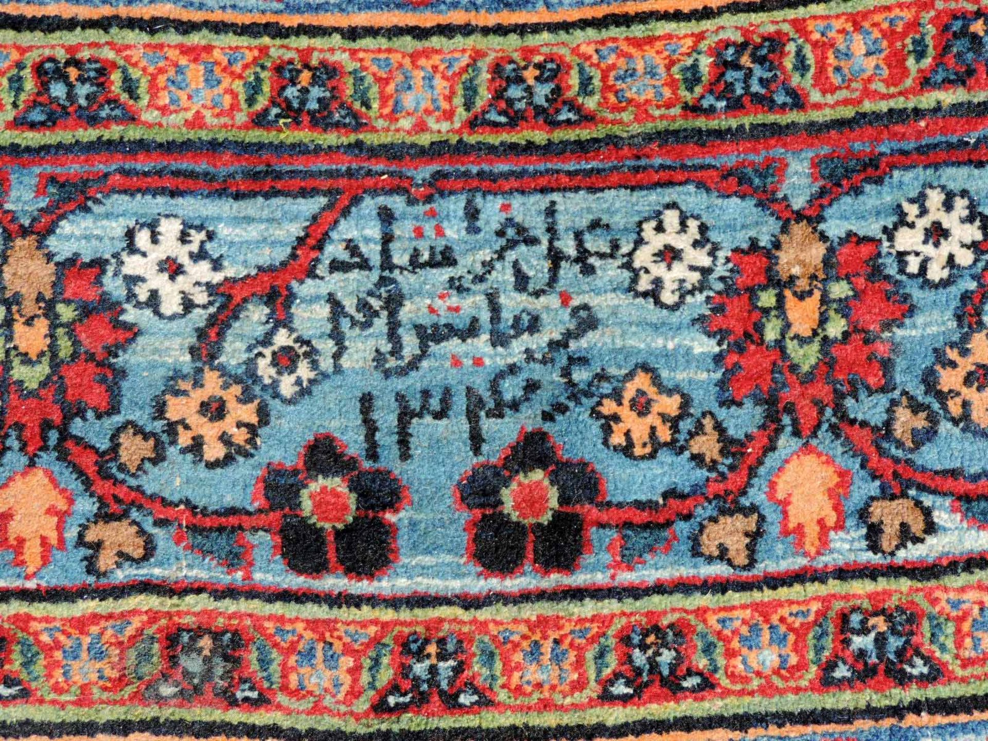 Chorrasan Manufakturteppich. Ost-Iran, antik, um 1900.422 cm x 300 cm. Handgeknüpft, Wolle auf - Image 10 of 10