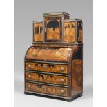 IMPORTANT AND EXTRAORDINARY INLAID TRUMEAU, RUSSIA, LOUIS XVI PERIOD in two bodies, veneered in