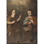 SOUTHERN ITALY PAINTER, 18TH CENTURY Annunciation Oil on canvas, cm. 95 x 66 Condition: Recently