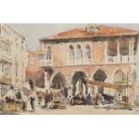 ITALIAN 20TH CENTURY PAINTER Views of Venice Three watercolours on paper, 52 x 33 and 33 x 50 cm.