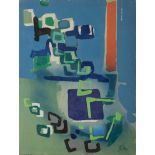ENRICO DE TOMI (Venice 1912 - Roma 1983) Untitled Acrylic on canvas, 80 x 60 cm. Signed lower