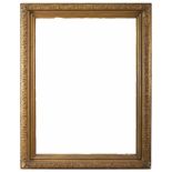 WOOD AND STUCCO FRAME, 20TH CENTURY inner size 116 x 87 cm.