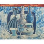 TONINO CAPUTO (Lecce 1933) Still life, 1965 Oil on board, 40 x 50 cm. Signed and dated lower