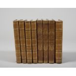 FINE LIGATURES V. Marcadè, French Civil Right. Eight volumes,  ed. Napoli 1863. Half leather with