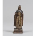 WOODEN SCULPTURE OF SAINT, SOUTHERN ITALY, 18TH CENTURY polychrome. Standing figure with wide