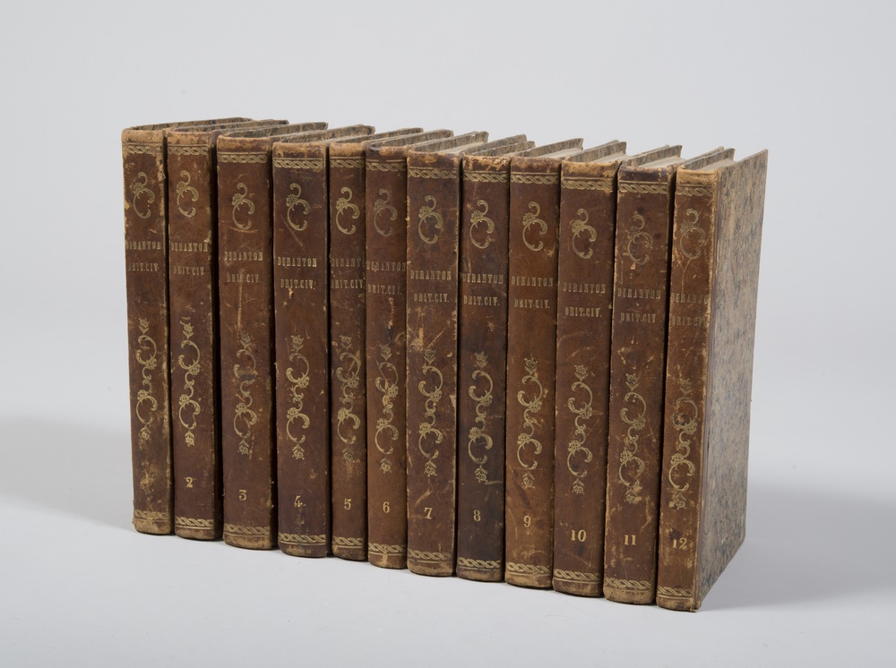 ANTIC LAW Duranton, Diritto Civile secondo il codice francese. Twelve volumes, ed. Napoli 1847. Half