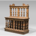 UNUSUAL SACRISTY FURNITURE, WALNUT, ELEMENTS OF THE 18TH CENTURY Size 157 x 135 x 53 cm.