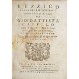 ANCIENT PHARMACEUTICAL Gio Battista Capillo, Lessico farmaceutico-chimico. Ed. Napoli 1761. Full