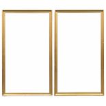 TWO GILT WOOD FRAMES, 20TH CENTURY inner size 97 x 175 cm.