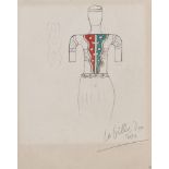 FERNAND LEGER (Argentan 1881 - Gif sur Yvette 1955) Le Fille du roi, sketch for costume Ink,