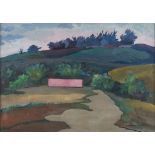 CARLO D'ALOISIO DA VASTO (Vasto 1892 - Rome 1971) Landscape, 1960s Oil on cardboard, cm. 49,5 x 70