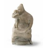 20TH CENTURY SCULPTOR Woman with child Plaster sculpture, cm. 30 x 15 x 15 Signed 'A. Martini', on