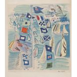 RAOUL DUFY (Le Havre 1877 - Forcalquier 1953) Regatta Colour lithograph, ex. 94/200 Size of plate,