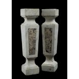 PAIR OF HERMS IN WHITE MARBLE AND BRECCIA ROSSA, 19TH CENTURY

Size cm. 50 x 11 x 11.



PROVENANCE