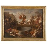 CHARLES LE BRUN, attr.to

(Paris 1609 -1690)



THE BATTLE OF HORATIUS COCLES

Oli on canvas, cm. 55