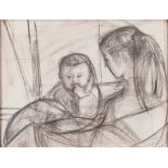 MARIA LAI

(Ulassai 1919 - Cardedu 2013)



Mother and child, 1960 ca.

Charcoal on paper, cm. 50
