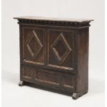 SMALL CHEST IN CHESTNUT, SOUTHERN ITALY, 18TH CENTURY

front with two doors, one lower