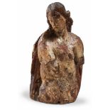 TUSCAN SCULPTOR, EARLY 17TH CENTURY



ECCE HOMO

Half bust wood sculpture, cm. 20,5 x 11