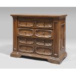 FINE DRESSING TABLE IN WALNUT, EMILIA ELEMENTS OF THE 18TH CENTURY

rectangular surface and front