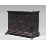 SIDEBOARD IN CHESTNUT, PROBABLY PIEMONTE ANTIQUE ELEMENTS

double order of three spodoors and one