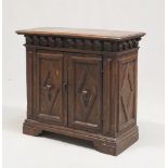 SMALL SIDEBOARD IN WALNUT, CENTRAL ITALY ANTIQUE ELEMENTS 

rectangular surface. Front with two