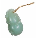 SCULPTURE IN JADE, CHINA, FIRST HALF 20TH CENTURY depicting a pumpkin. Auspicious. h. cm. 4,7.