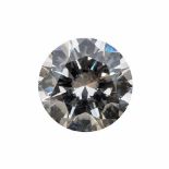 EXTRAORDINARY DIAMOND Size 9.84 - 9.81 x 5.89, diamond ct. 3.43, colour G, purity IF. Certified