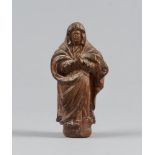 SCULPTURE OF WOMAN SAINT, PROBABLY SPAIN, 18TH CENTURY

in boxwood.

Size cm. 21 x 11 x 6,5.