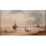 ENGLISH PAINTER, 19TH CENTURY



BOATS DOCKING AND VIEW OF HARBOUR

Oil on canvas, cm.30 x 54