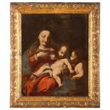 ROME PAINTER, 17TH CENTURY



MADONNA OFTHE MILK

Oil on canvas, cm. 41 x 34



PROVENANCE

Rome