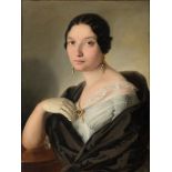 FRANCESCO PODESTI

(Ancona 1800 - Roma 1895)



PORTRAIT OF NOBLE WOMAN

Oil on canvas, cm. 58 x