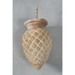 GARDEN DECORATION, 19TH CENTURY

in stone, pinecone shape. Support in iron. 

Size cm. 40 x 25.