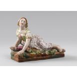 GROUP IN PORCELAIN, BRAND JACOB PETIT, FRANCE 19TH CENTURY

depicting reclining lady.

Marked in