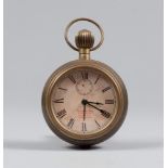 LARGE POCKET WATCH, THOMAS & ROSS, NEW YORK LATE 19TH CENTURY

bronze case and signed face with