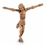 LARGE FIGURE OF CHRIST IN CARVED WOOD, PROBABLY CENTRAL ITALY 15TH CENTURY

good definition, open